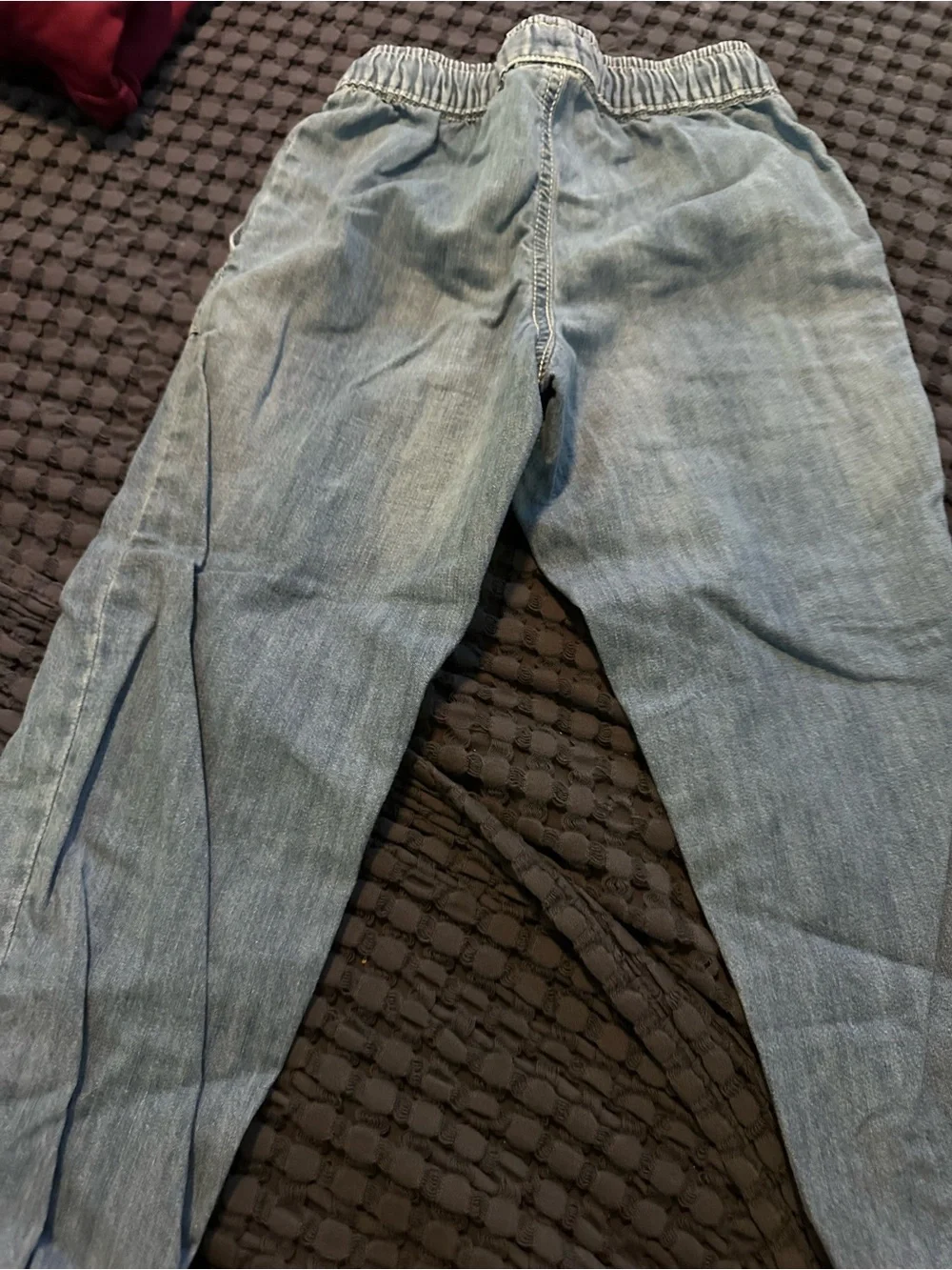 OshKosh B'gosh Light Blue Elastic-Waist Denim Pants